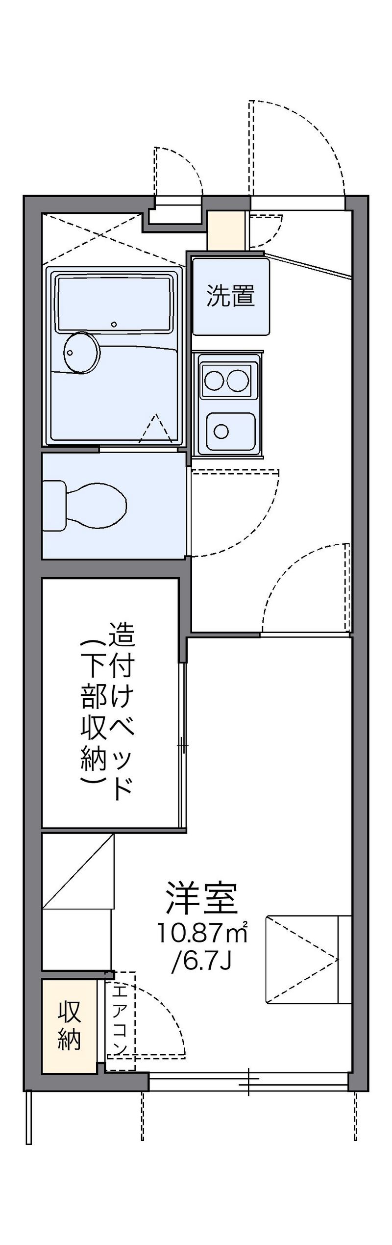 レオパレス花園 間取り