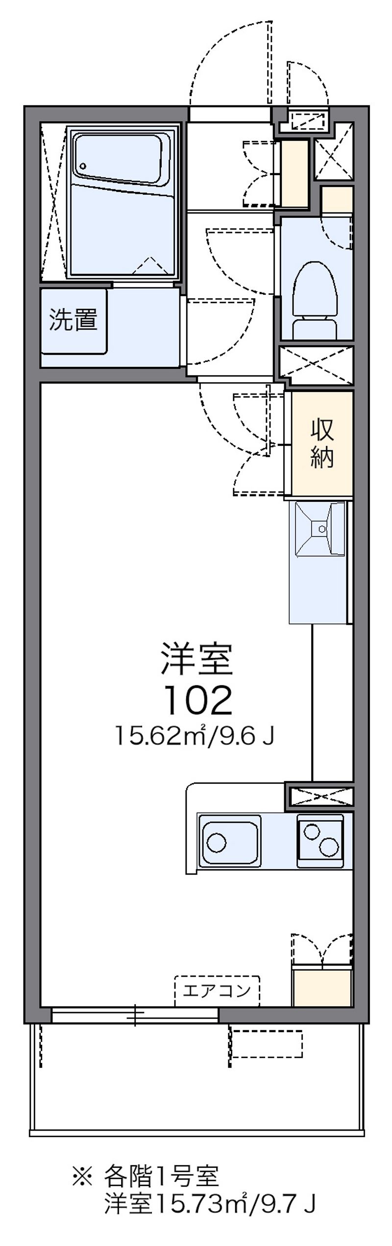 レオネクストリバーサイドⅡ 間取図