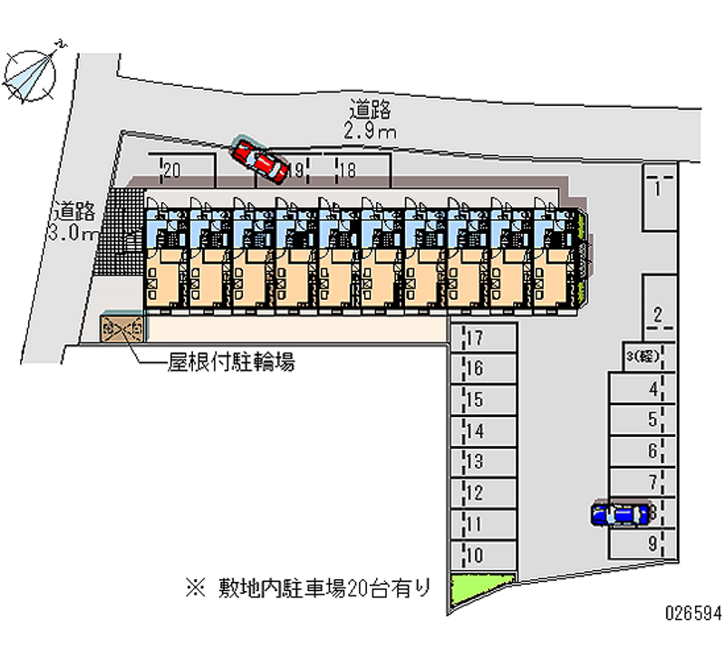 26594 Monthly parking lot