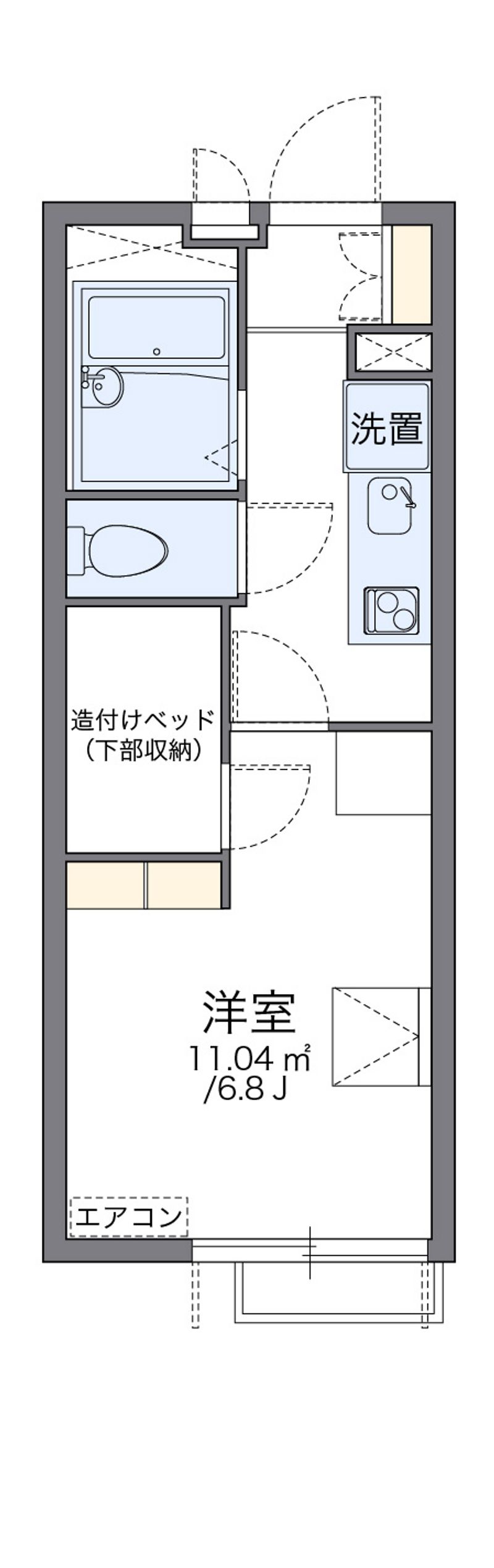 レオパレスセイント東砂 間取図