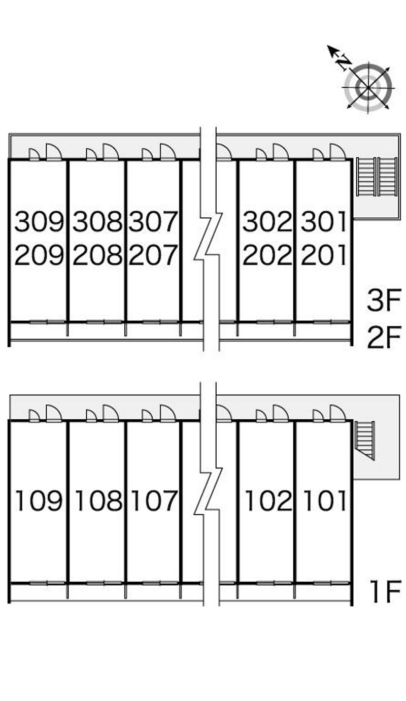 レオパレスコシバ 間取配置図