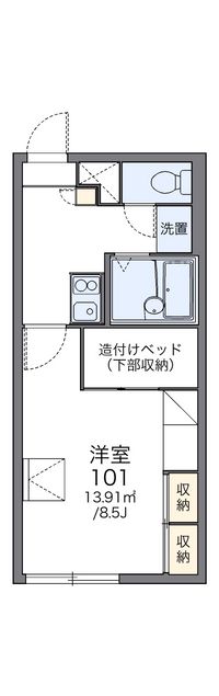 レオパレスエクシール 間取り図