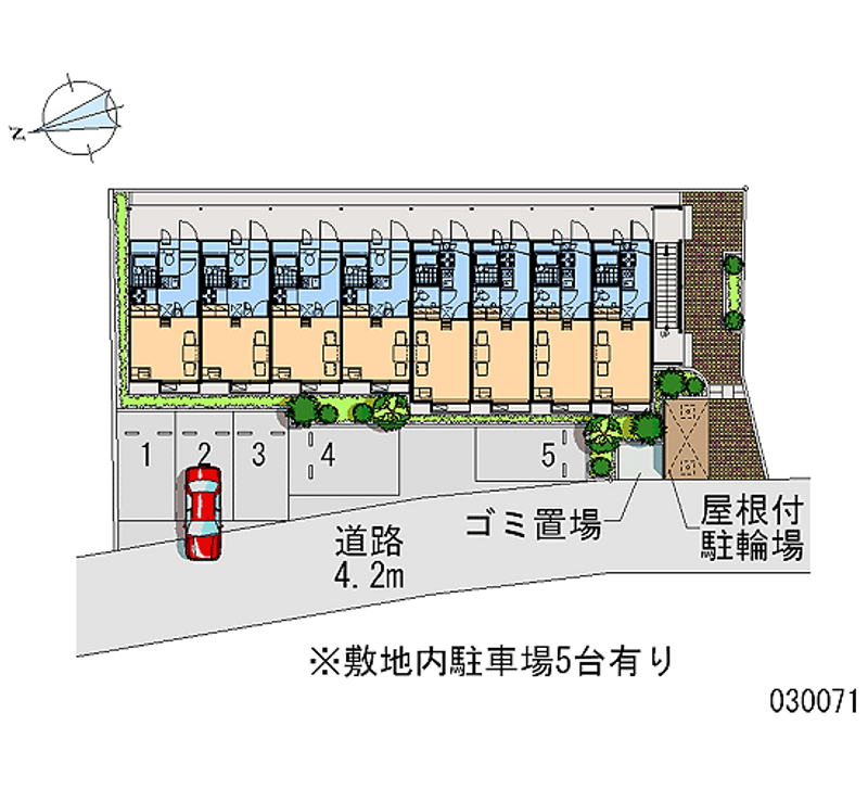 レオパレスブラウニー 月極駐車場