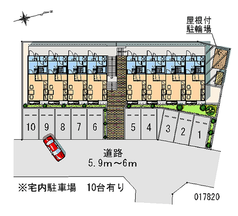 レオパレスウッドヒル 月極駐車場