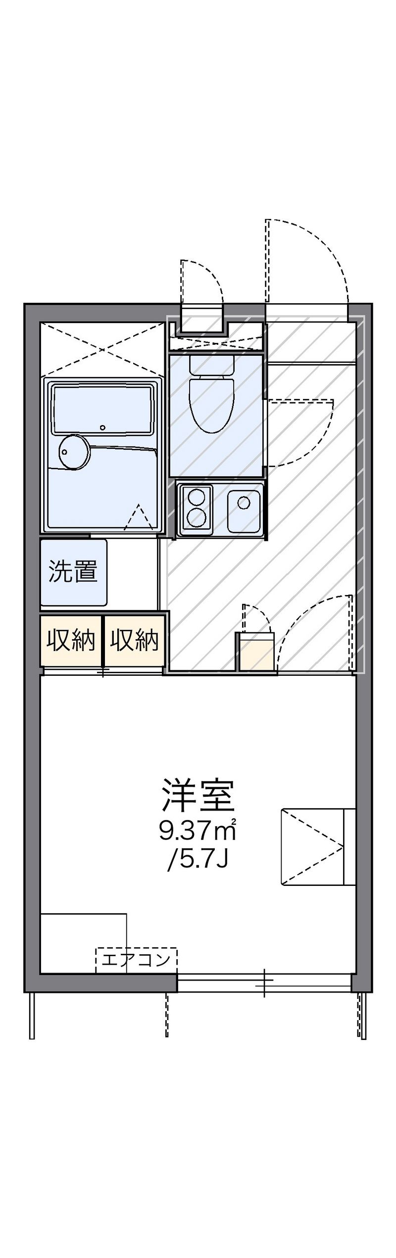 レオパレスアネックスヒーロー 間取図