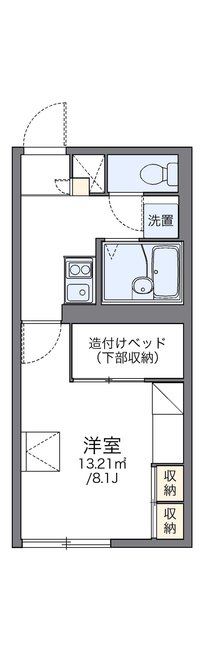 レオパレスコルティーレⅡ 間取図