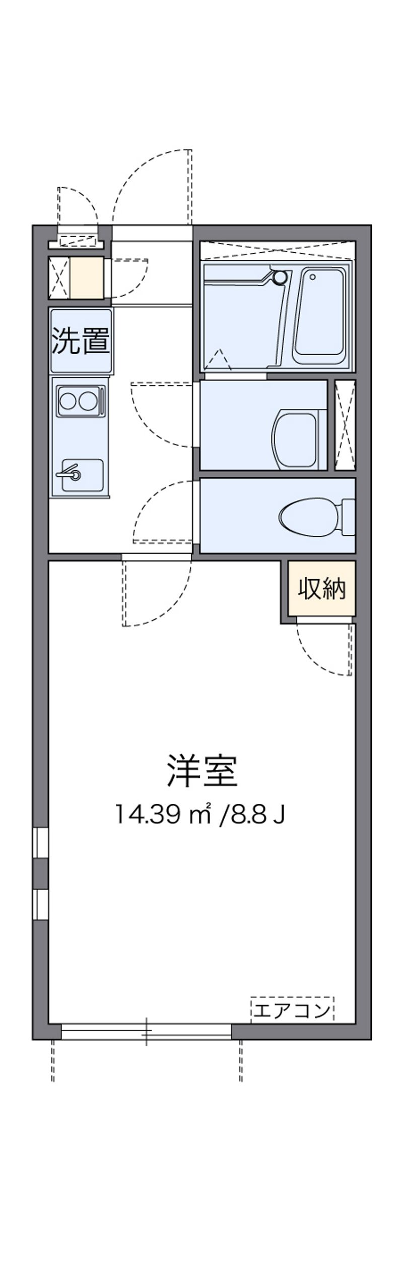 クレイノファースト聖蹟 間取図