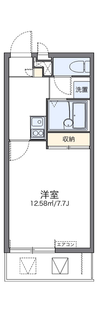 レオパレスピュアハイツ学研台 間取り図