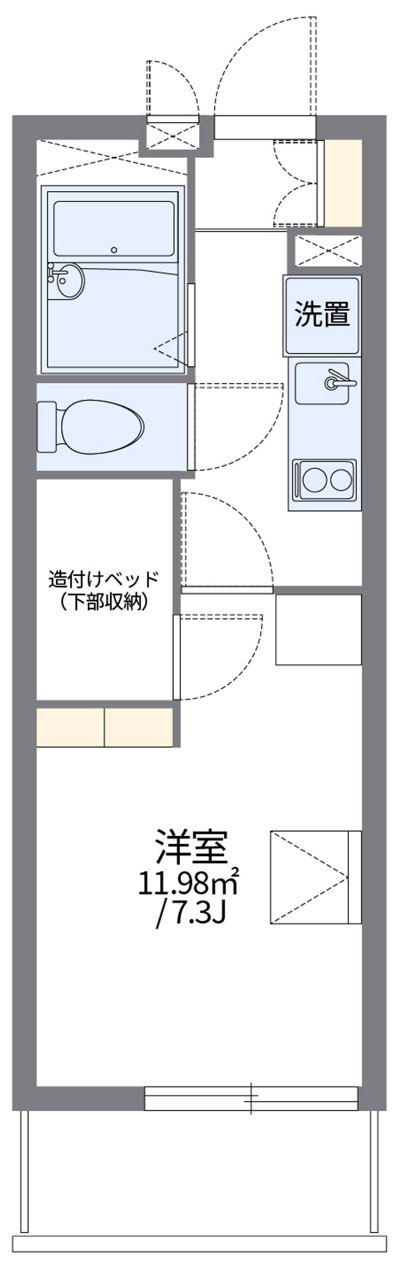 レオパレスヴィルヌーブ 間取図