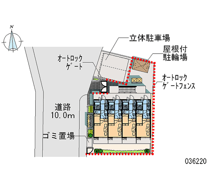 レオパレス嬉楽 区画図