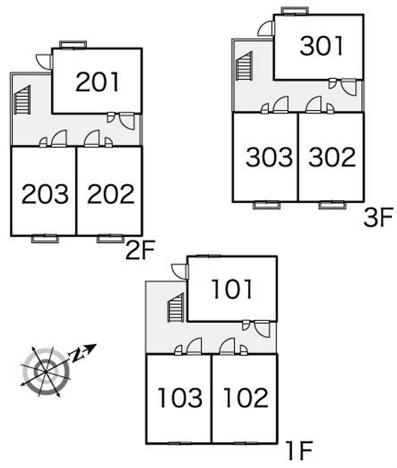 レオパレス東大井 間取り配置図