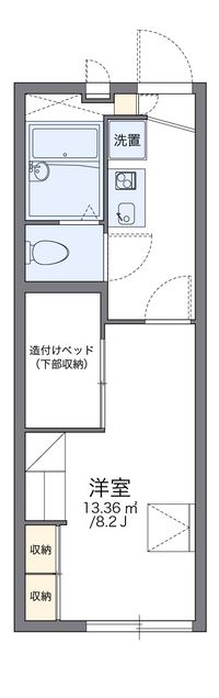 レオパレスヒロ 間取り図