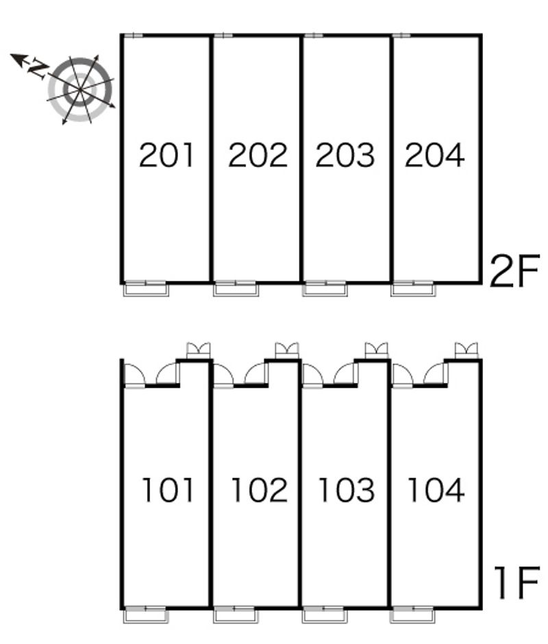 レオパレスターニップ 間取配置図