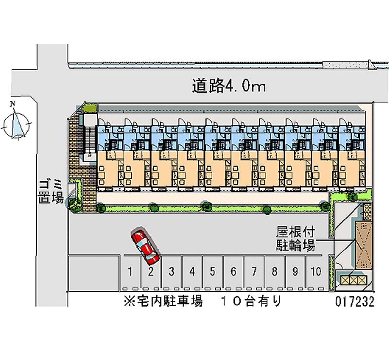 レオパレスＡＲＩＤＡⅠ 月極駐車場