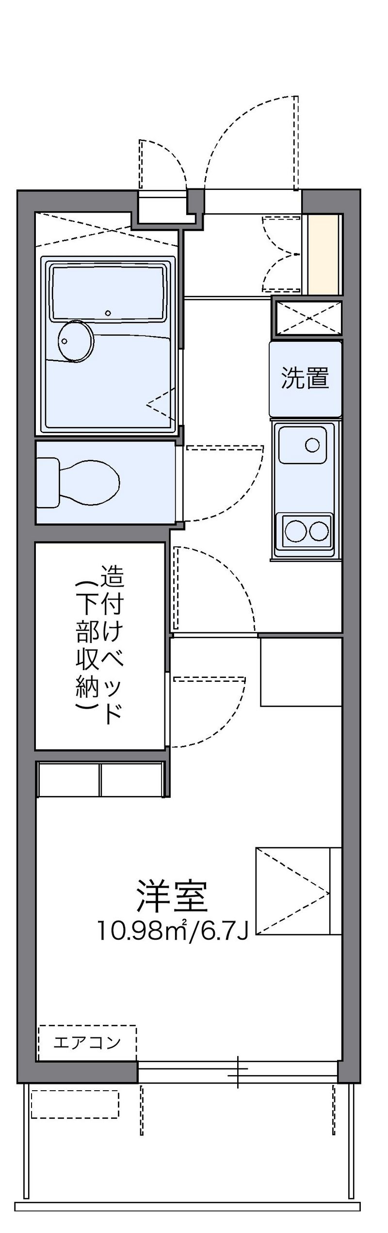 レオパレス広白岳 間取図