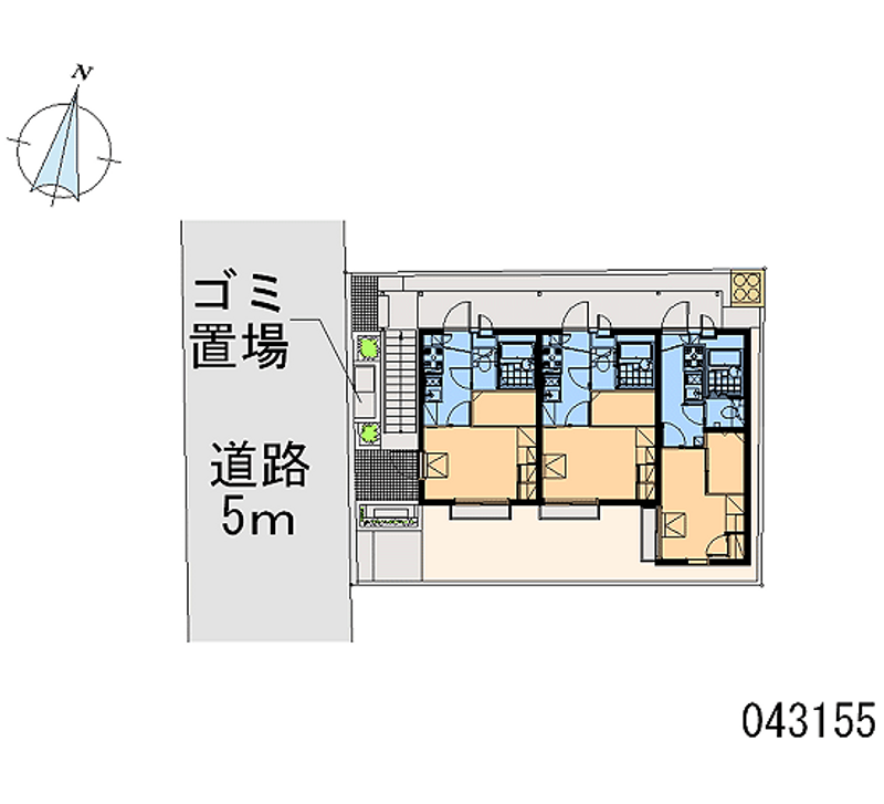 レオパレスコーラル子安 区画図