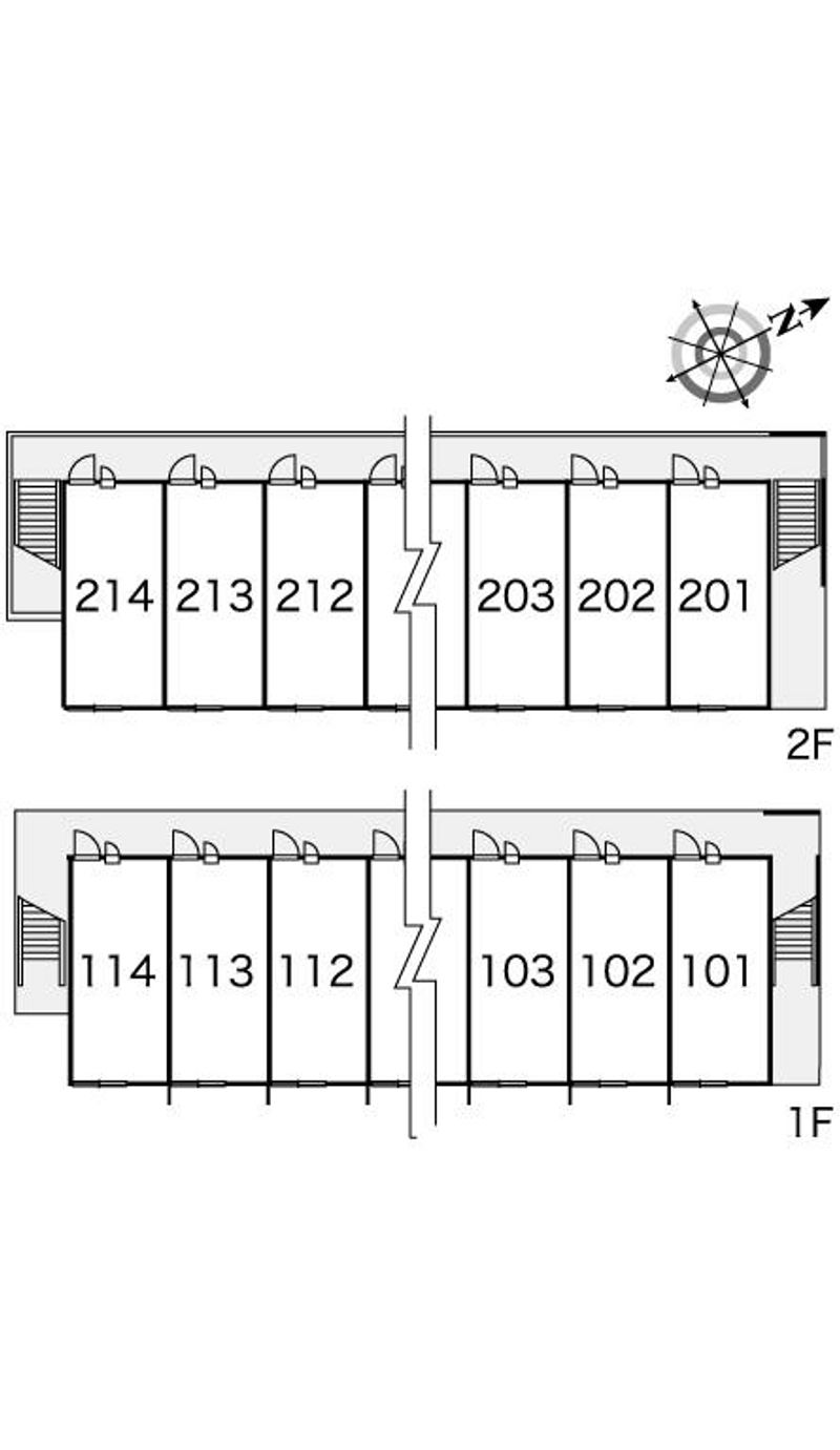 レオパレスハタノ 間取配置図