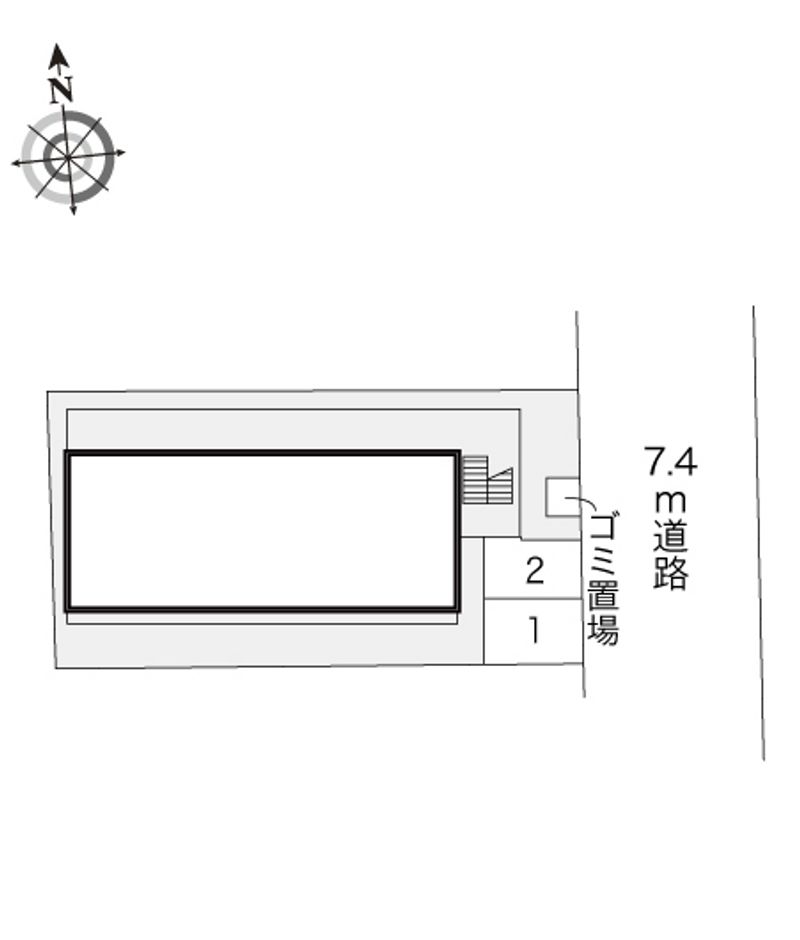 レオパレス春日丘 配置図
