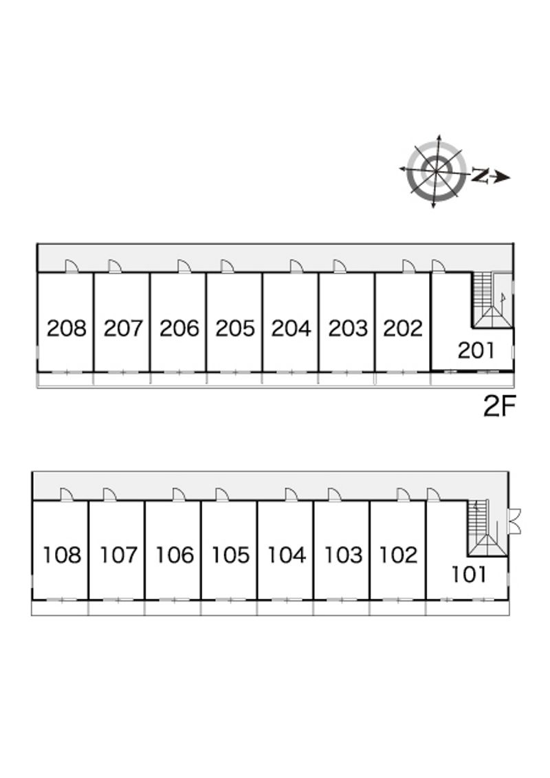 レオパレスＤｏｌｃｅ 間取配置図