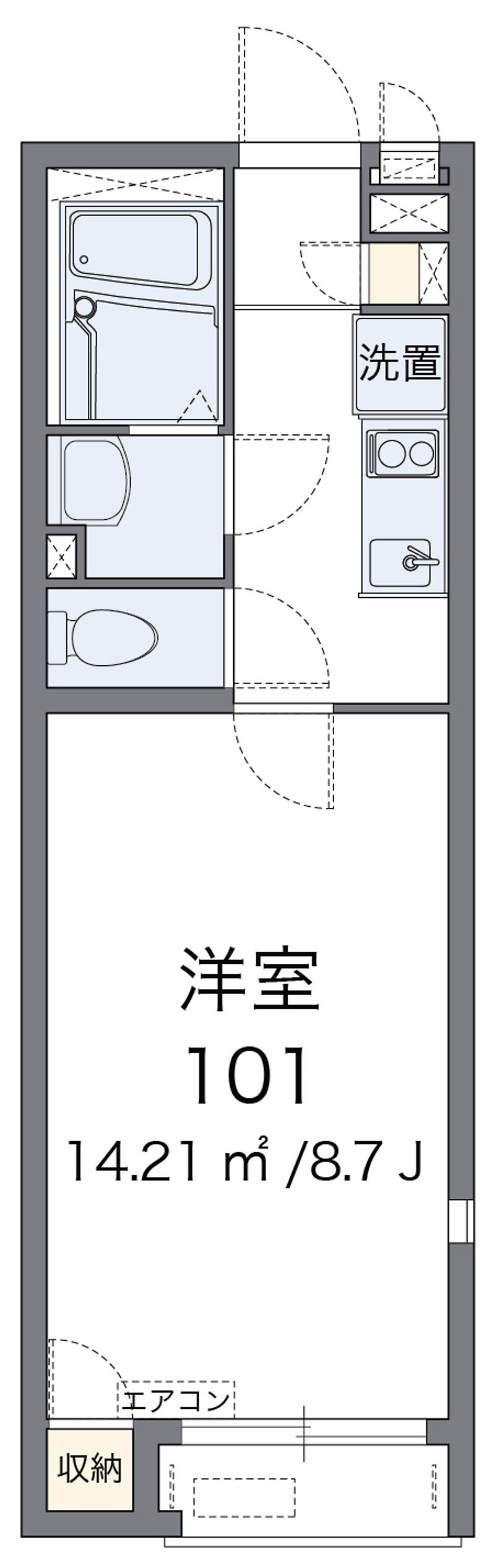 レオネクスト甲南山手 間取図