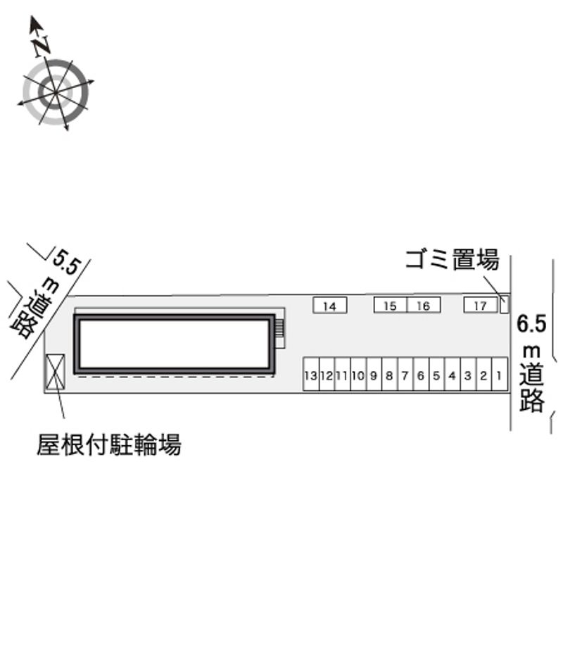 レオパレスメゾン太白 配置図