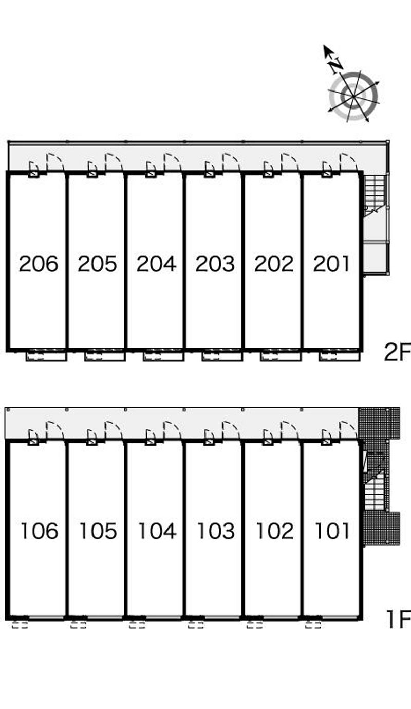 レオパレス神宮の杜 間取配置図