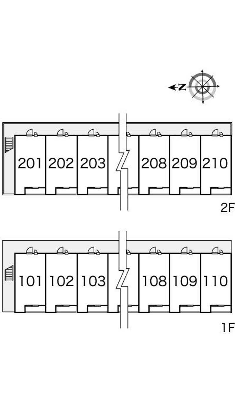 レオパレスおのさと 間取配置図