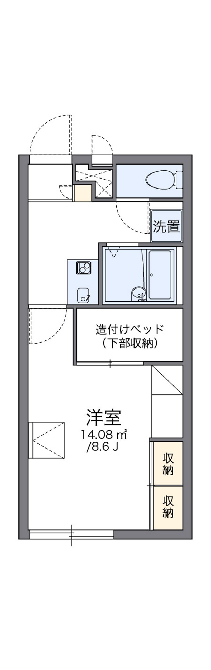レオパレスレッツ 間取図