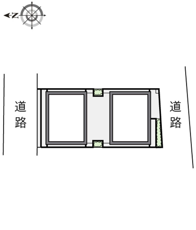 レオパレス花つるみⅡ 配置図