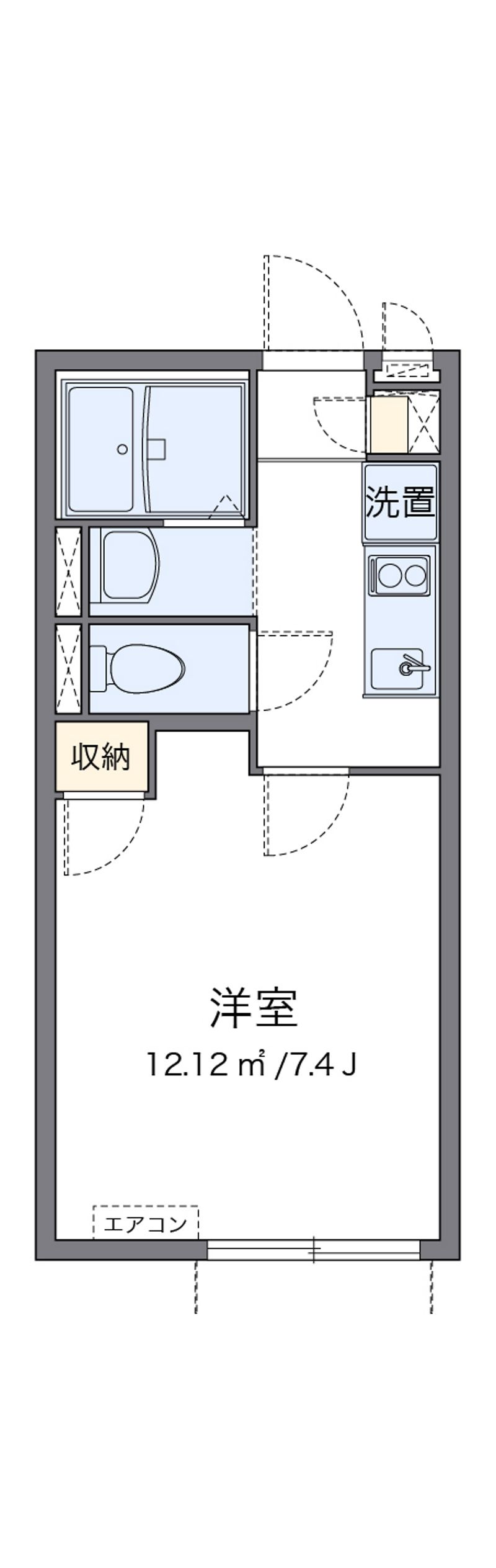クレイノブルーコーポⅡ 間取図