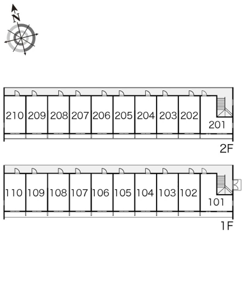 レオパレスＳｕｎＦｌｏｗｅｒ 間取配置図