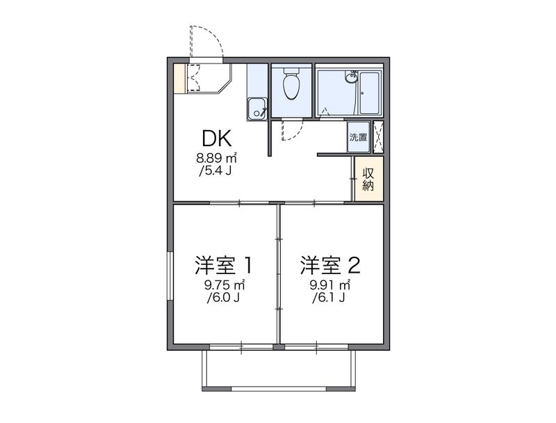 レオパレス大巻Ａ 間取図