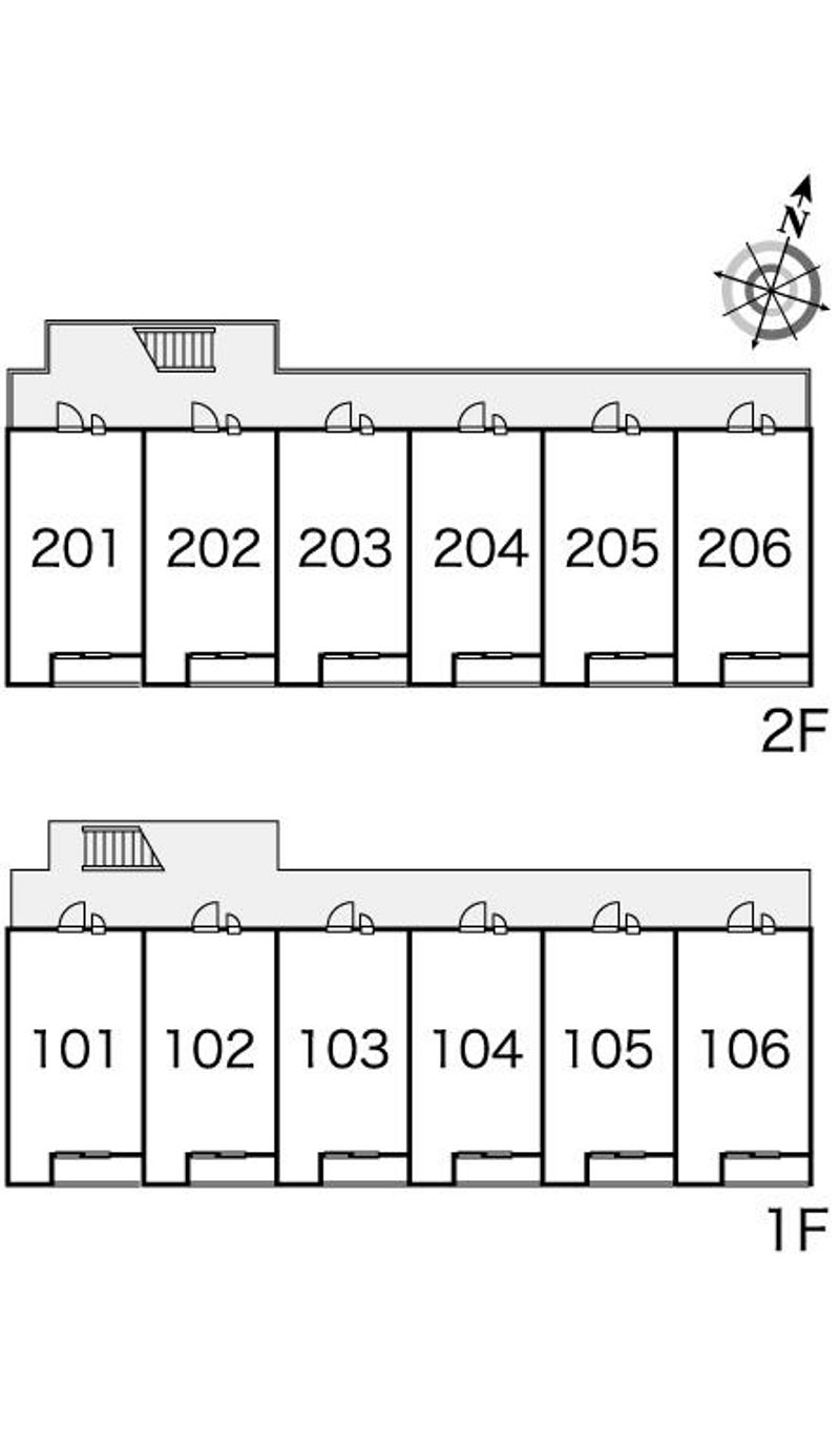 レオパレス菊 間取配置図