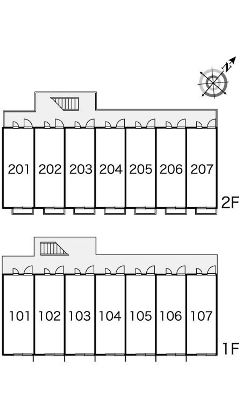 レオパレスＡ＆Ｋ　２２１ 間取配置図
