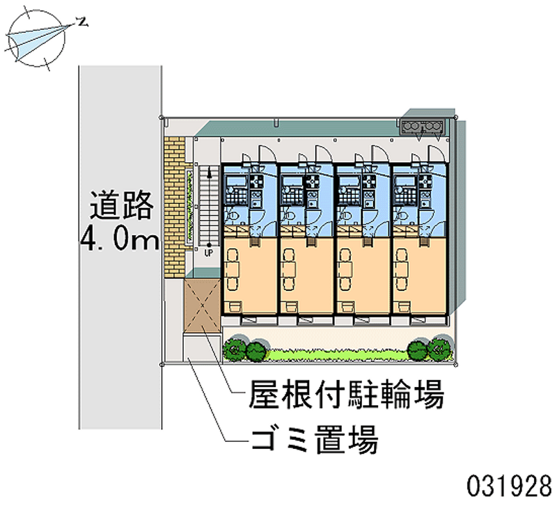 レオパレスフジテル 区画図