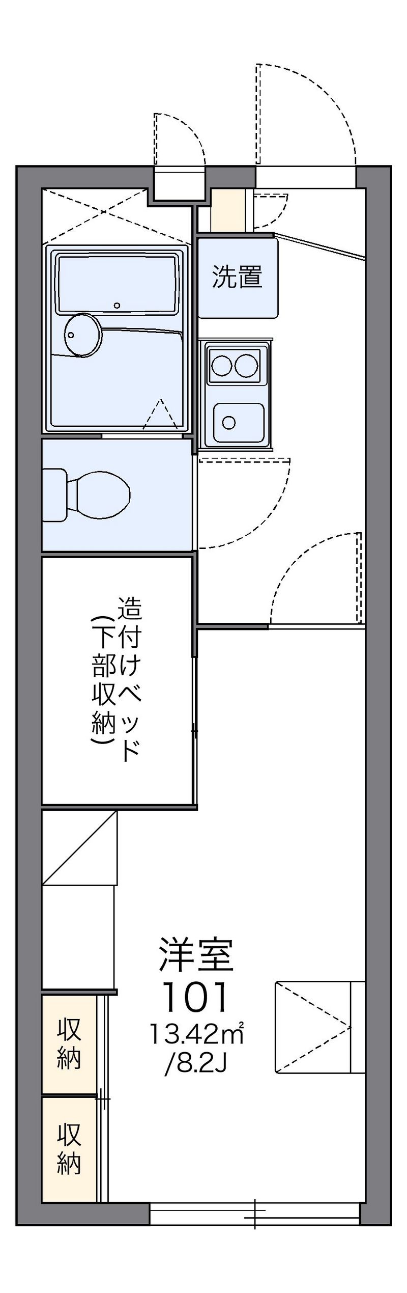 レオパレスエクセレント 間取図