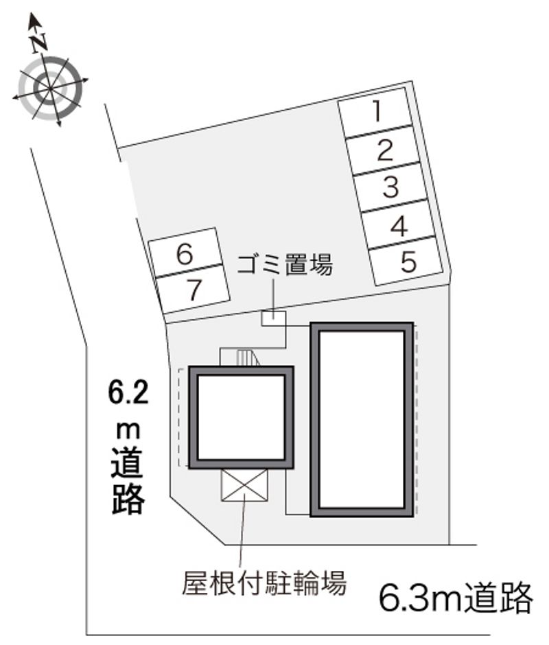 レオパレス久松台 配置図