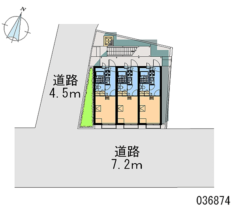 レオパレスサンズクロス横浜 区画図