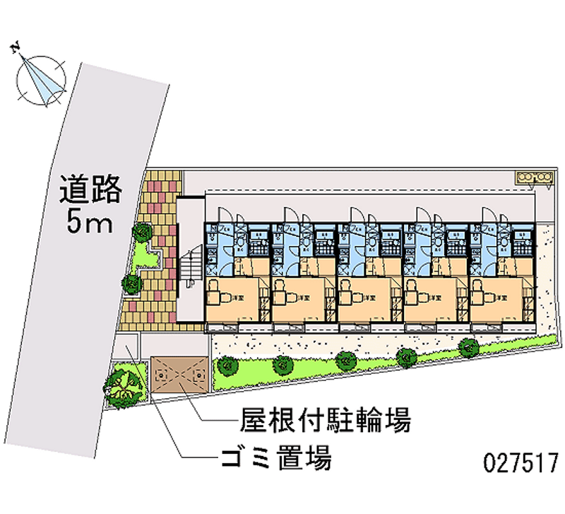 レオパレスオアゾＣ 区画図