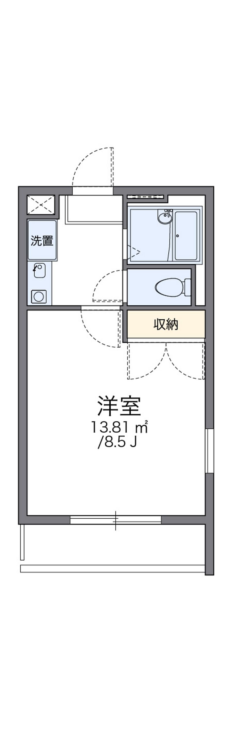 レオパレス伊都倶楽部 間取り