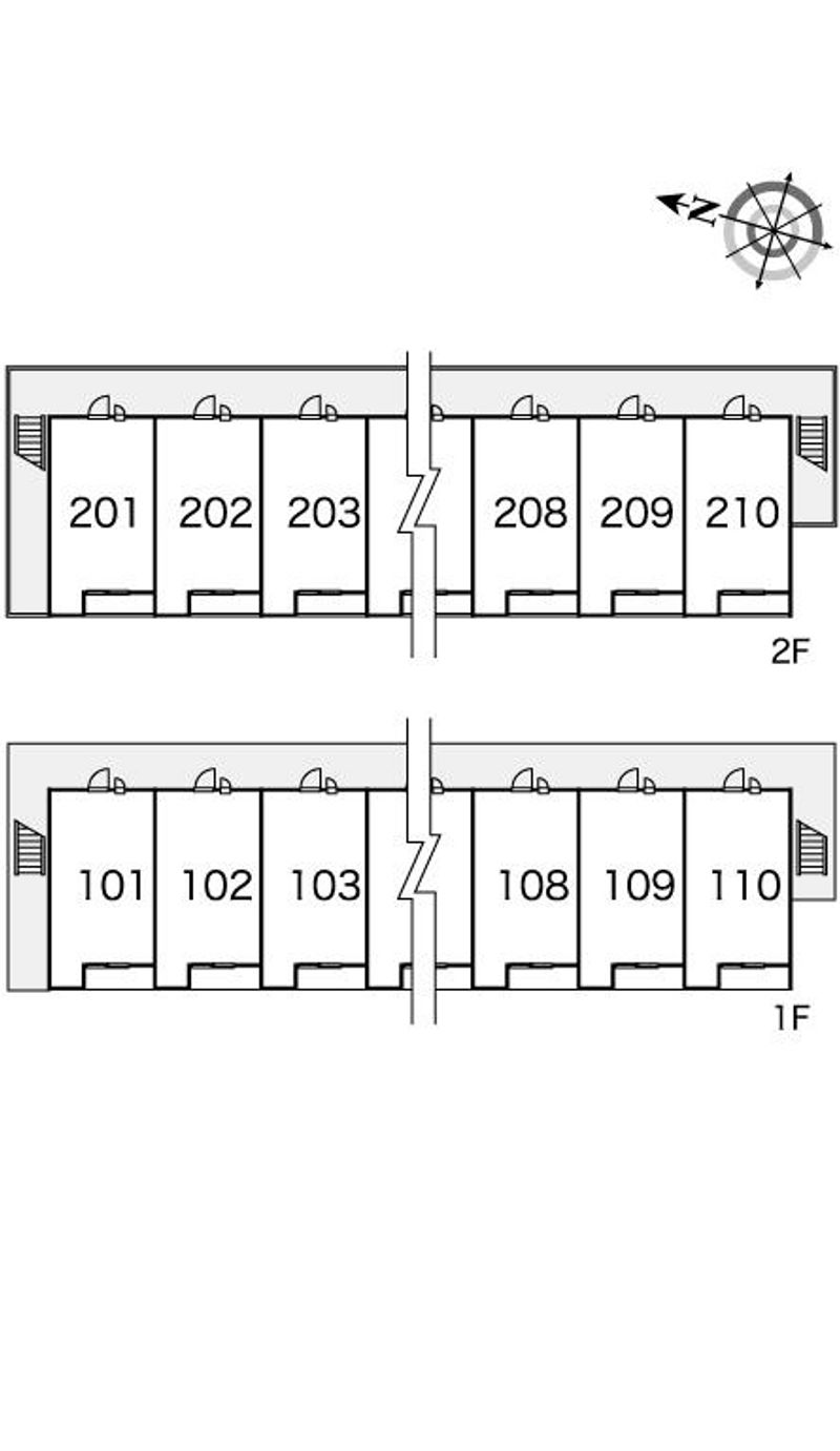 レオパレスサンライズビューＡ 間取配置図
