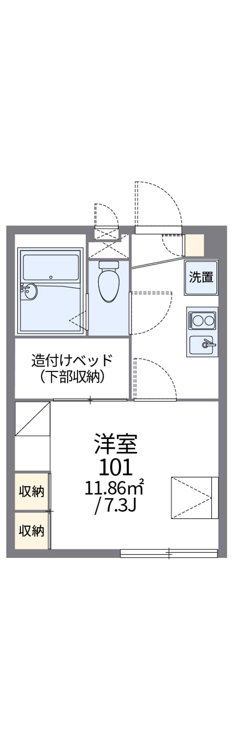 レオパレス末広ガーデン 間取図