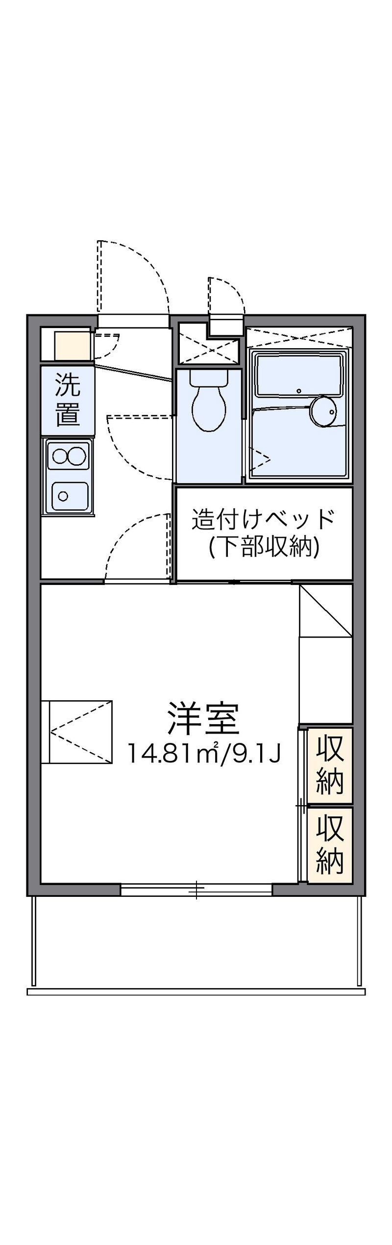 レオパレスアルファ 間取図