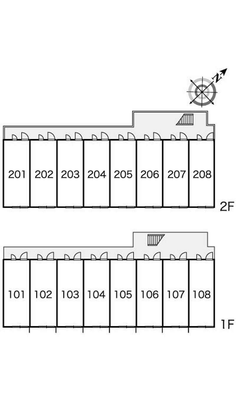 レオパレス天神 間取配置図