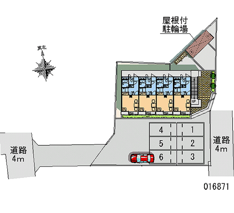 レオパレスシャルマン開成 月極駐車場