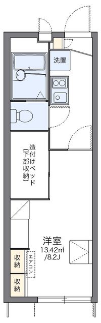 レオパレスぐみ沢 間取り図