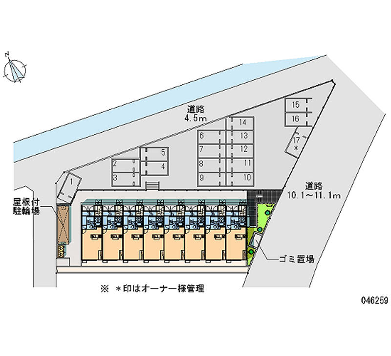 レオネクストコンフォート 月極駐車場