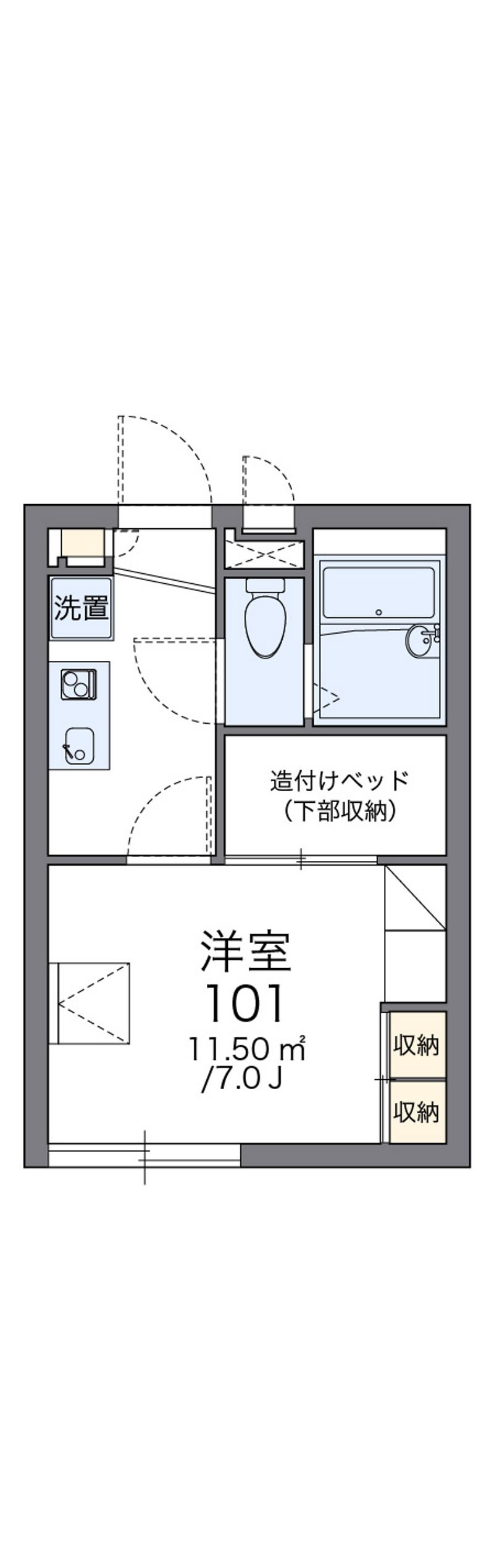 レオパレスルミエール 間取図