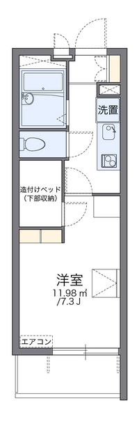 レオパレスエクセレンス０９ 間取り図