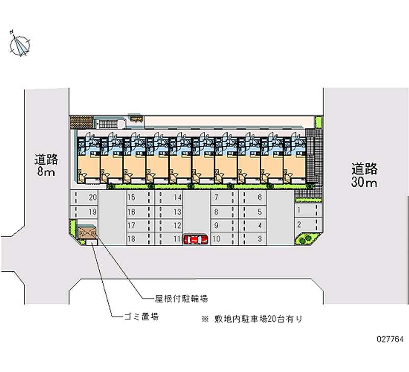 27764 Monthly parking lot